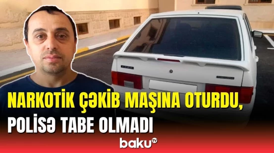 Polisin "Saxla" əmrinə tabe olmayan sürücü saxlanıldı | Hacıqabul