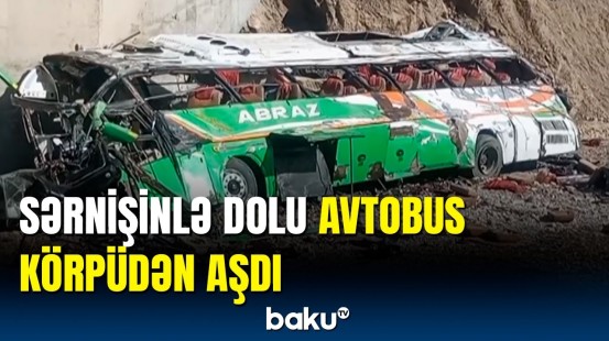 Pakistanda 28 nəfəri ölümə aparan dəhşətli qəza | Hadisə yerindən görüntülər