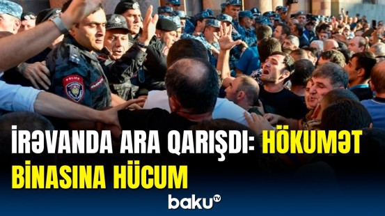 Baqratın dəstəsi hərəkətə keçdi | Polislə etirazçılar arasında toqquşma