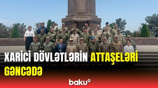 Hərbi attaşelərin "N" hərbi hissəsinə tanışlıq səfəri təşkil olunub