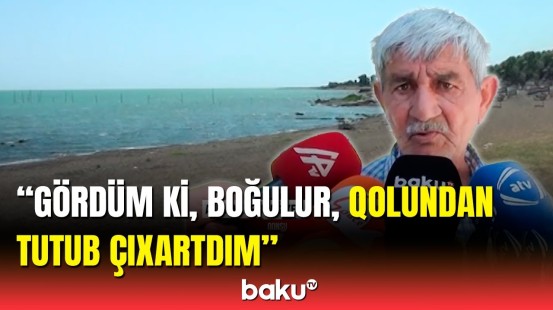 Lənkəran sakini dənizdə boğulma təhlükəsi ilə üzləşib