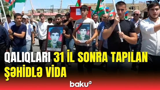 Şəhid Abış Məhəmmədovla 31 il sonra vida mərasimi keçirildi