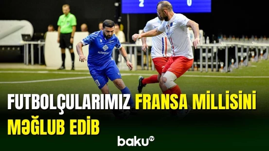 Millimiz Fransa yığmasına qalib gəlib