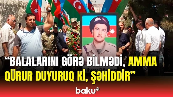 Atamla fəxr edirəm | Qalıqları tapılan şəhid Rövşən Əliyev 32 il sonra dəfn olundu