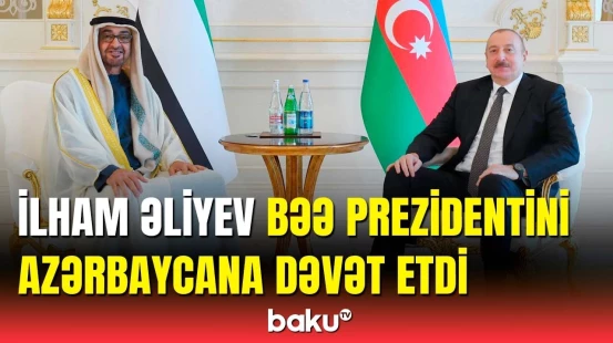 İlham Əliyev Birləşmiş Ərəb Əmirliklərinin Prezidentinə zəng edib