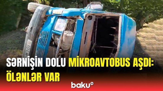 Cəlilabadda ağır mikroavtobus qəzası | Hadisə yerindən dəhşətli görüntülər