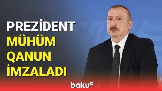Prezident İlham Əliyev vergi güzəştləri ilə bağlı qanun imzaladı