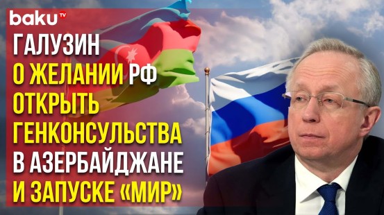 Замглавы МИД РФ Галузин о развитии торгово-экономического сотрудничества с Азербайджаном