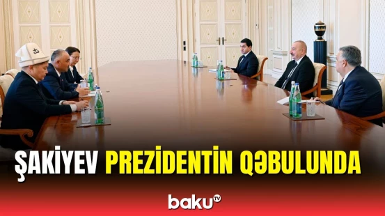 İlham Əliyev Qırğızıstanın Joqorku Keneşinin sədrini qəbul etdi