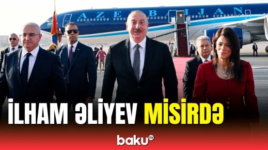 İlham Əliyev Misirə rəsmi səfər edib