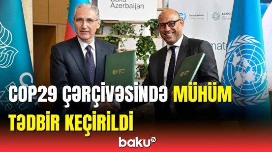 COP29-la bağlı məktub mübadiləsinin imzalanma mərasimi | Almaniya