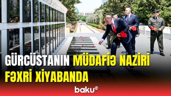 Gürcüstanın müdafiə naziri İrakli Çikovani Azərbaycanda səfərdədir