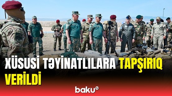 Qonaqlar Azərbaycan, Türkiyə və Gürcüstan xüsusi təyinatlılarının təlimini izlədi