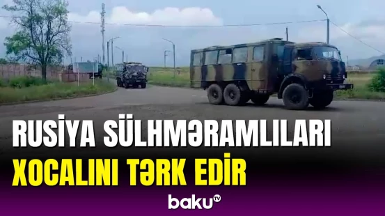 Rusiya sülhməramlılarının missiyasının başa çatması ilə bağlı təntənəli mərasim keçirildi
