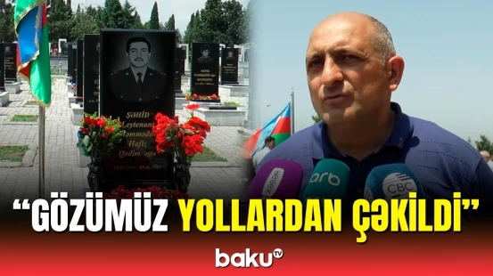 31 il sonra şəxsiyyəti müəyyənləşən şəhid Hafiz Məmmədovla vida mərasimi