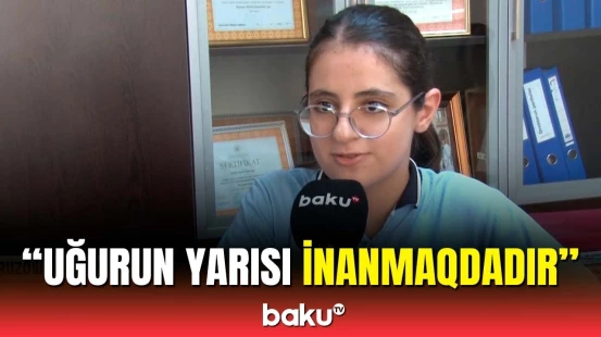 II qrup üzrə ən yüksək bal toplayan abituriyent Şəbnəm Novruzova