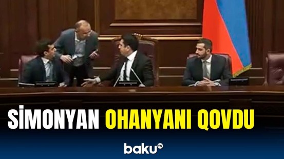 Ermənistan Parlamentində dava düşdü | Sən yalançısan!