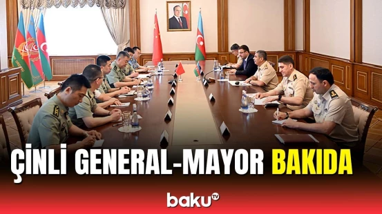 Zakir Həsənov Çinin hərbi nümayəndə heyəti ilə görüşdü