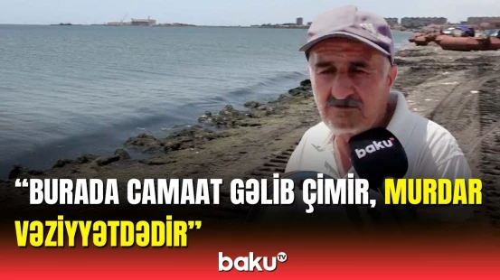 Hövsan çimərliyindən dəhşətli görüntülər | Xəzərdə nə baş verir?