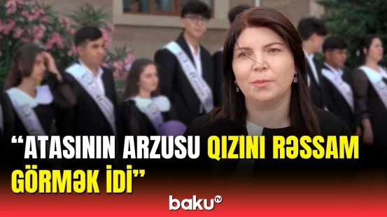 Atasının adını daşıyan məktəbdə şəhid qızının "Son zəng"i