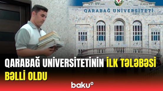 654 bal topladı, Qarabağ Universitetini seçəcək | Tələbə sevincini Baku TV ilə bölüşdü