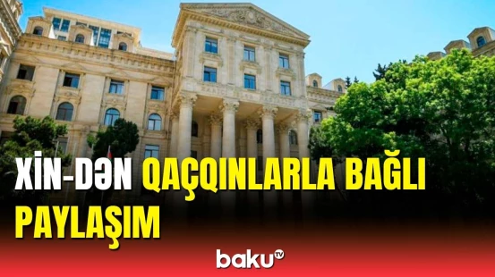 XİN Ümumdünya Qaçqınlar Günü ilə bağlı paylaşım etdi