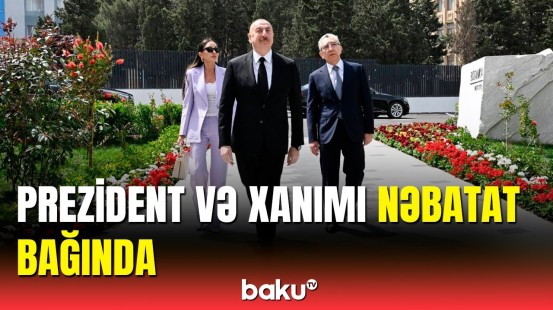 Prezident və birinci xanım Botanika İnstitutunun yeni binasının açılışında