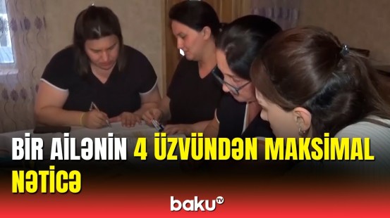 İmtahanda yüksək bal toplayan ana və qızları Baku TV-yə danışdı | Cəlilabad