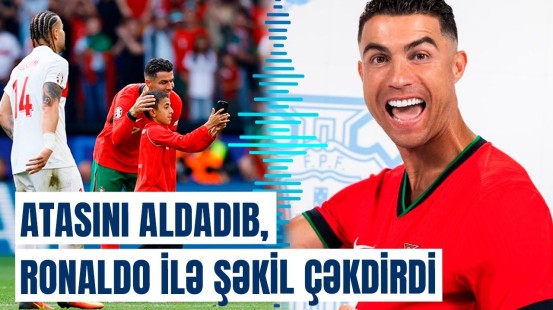 Ronaldo ilə şəkil çəkdirən uşaq kimdir? | Azyaşlı sevincini belə bölüşdü