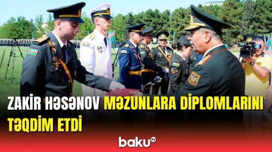 Heydər Əliyev adına Hərbi İnstitutunun məzunları sevincini Baku TV ilə bölüşdü
