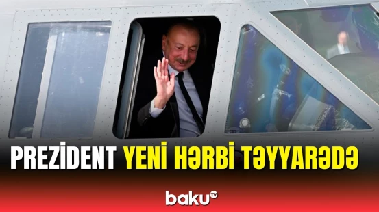 İlham Əliyevə İtaliyanın hərbi nəqliyyat təyyarəsi təqdim edildi