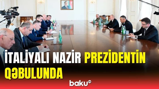 İlham Əliyev İtaliyanın nümayəndə heyətini qəbul etdi