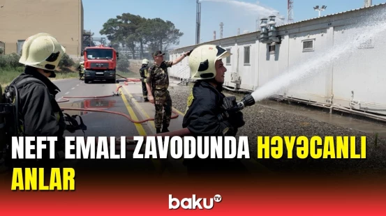 FHN hərəkətə keçdi | Zavoddakı təlimdən anbaan görüntülər