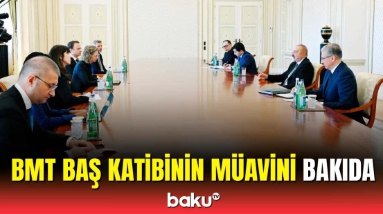 İlham Əliyev BMT Baş katibinin müavini və UNEP-in icraçı direktorunu qəbul etdi