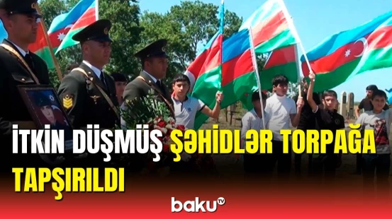 Xaçmazda Birinci Qarabağ müharibəsinin şəhidləri dəfn edildi