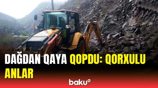 İsmayıllı - Lahıc yolunda son vəziyyət | Sakinlərə xəbərdarlıq edildi