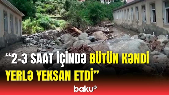 Tufan gözlənilmədən gəldi... | Astaradakı sel əhalini acınacaqlı vəziyyətdə qoydu