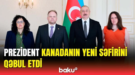 Kanadanın yeni səfiri etimadnaməsini İlham Əliyevə təqdim etdi