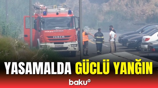 Yasamaldakı yanğından görüntülər | FHN hadisə yerində