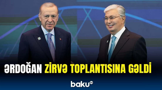 Tokayev Ərdoğanı belə qarşıladı | Astanadan görüntülər