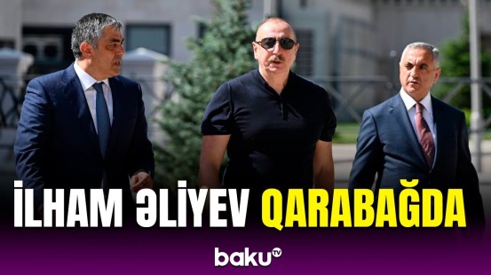 Prezident Qarabağda bir sıra obyektlərin açılışında iştirak edib