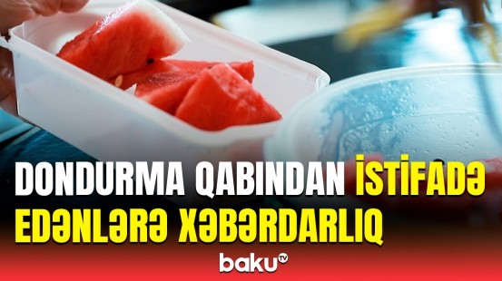 Dondurma qablarında hansı təhlükələr var? | Həkim hər şeyi danışdı