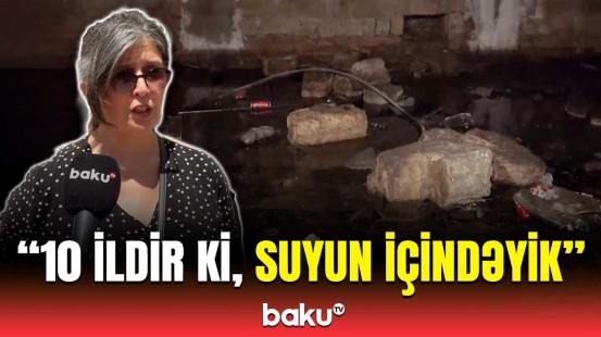 Suyu çəkməklə düzəlmir, boruları təmir etmək lazımdır | Sakinlər etiraz etdi