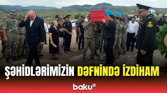 1-ci Qarabağ müharibəsi şəhidlərinin dəfnindən görüntülər