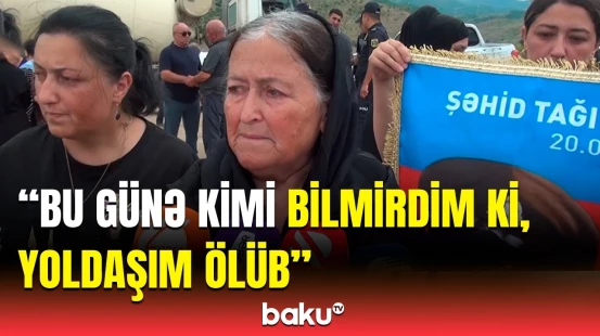 Xocavənddə dəfn edilən şəhidlərin yaxınları Baku TV-yə danışdı