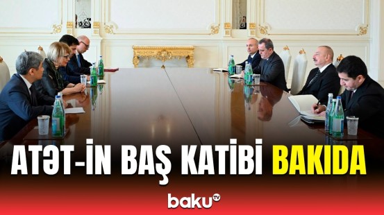 Prezident İlham Əliyev ATƏT-in baş katibi ilə görüşdü