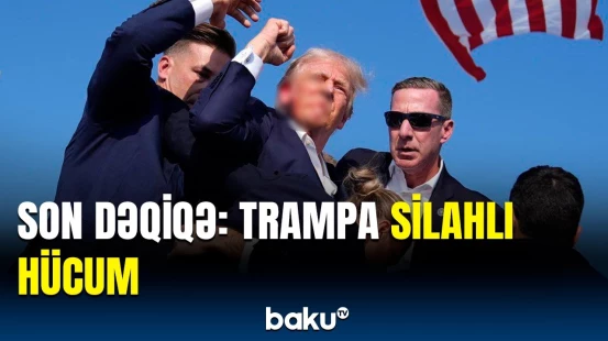 Seçki mitinqi zamanı Donald Trampa silahlı hücum olundu