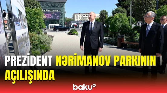İlham Əliyev əsaslı şəkildə yenidən qurulan Nərimanov parkının açılışında iştirak etdi