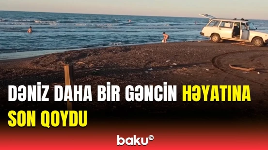 Dedilər ki, o tərəfdə 3 nəfər batdı | Sumqayıtda faciəvi hadisə