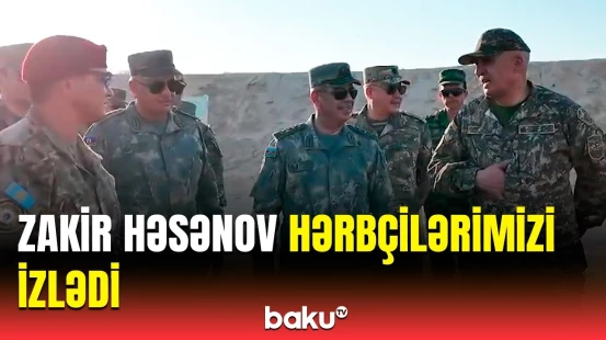 Hərbçilərə Qazaxıstanda tapşırıqlar verildi | MN-dən görüntülər